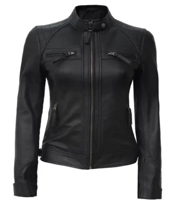 Petite Real Leather Jacket