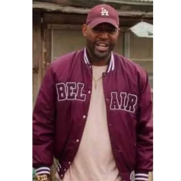 Queer Eye Karamo Brown Bel-Air Maroon Bomber Jacket