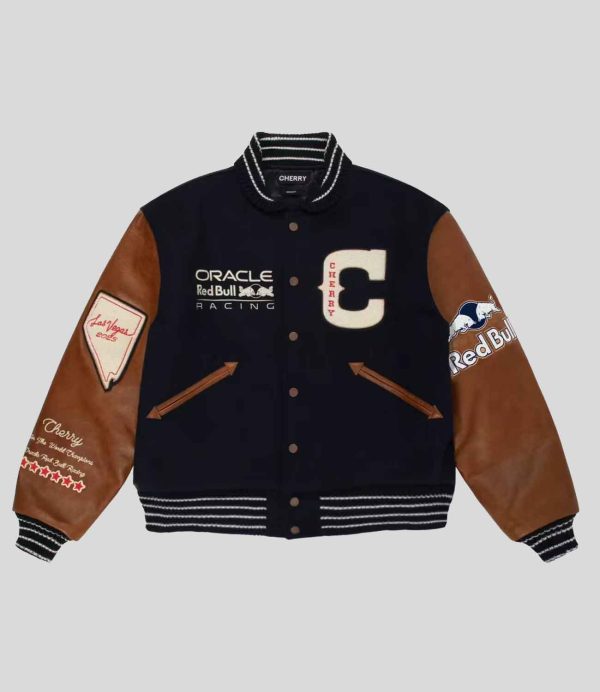 Cherry Red Bull Racing Varsity Jacket