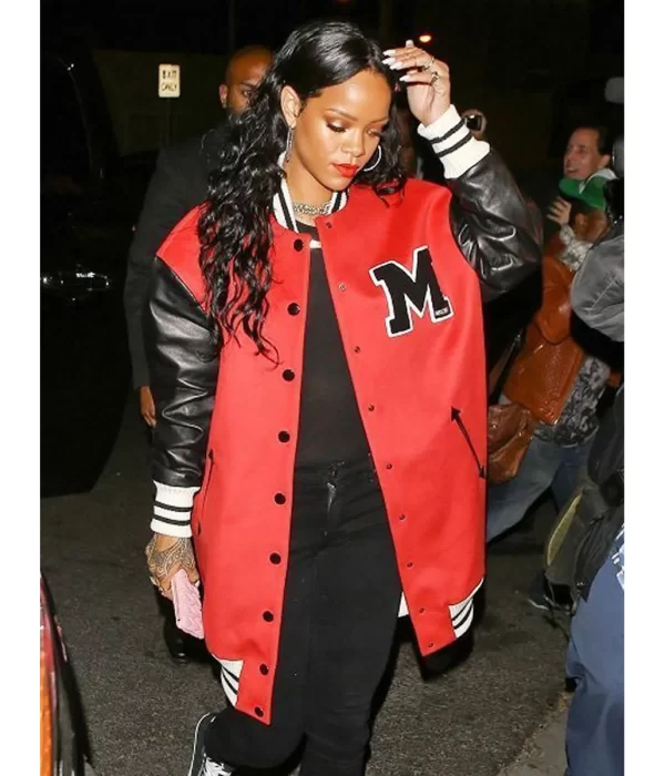 Rihanna M Letterman Jackets