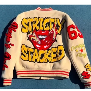 Strictly Stacked Playa’s Only Wool Varsity Jacket