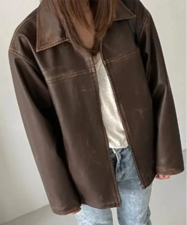 The Verlin Leather Brown Jacket