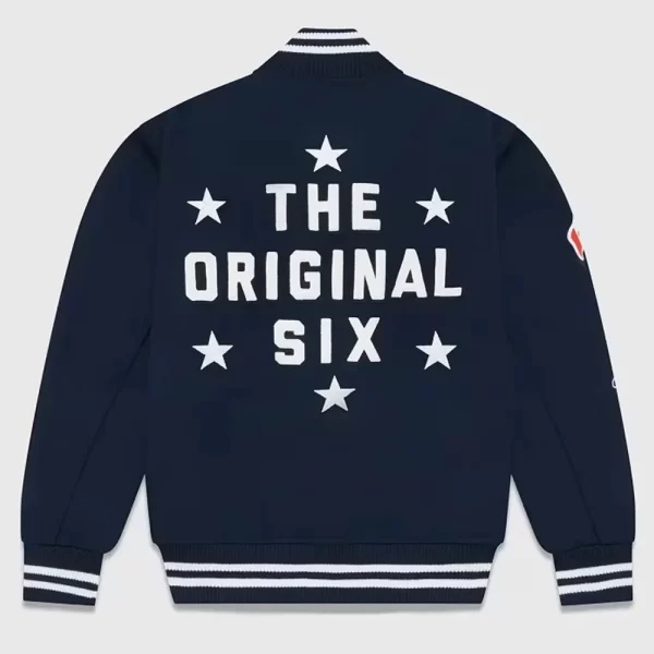 Toronto Maple Leafs OVO The Original Six Varsity Navy Wool Jacket