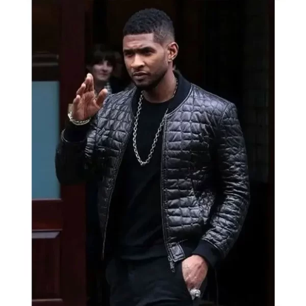 Usher Quilted Leather Jacket