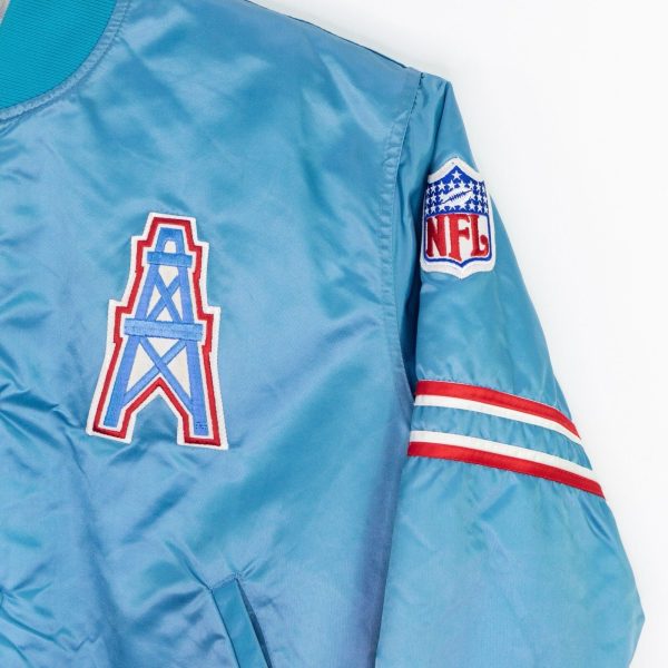 Vintage 90s Houston Oilers Satin Starter Varsity Jackets