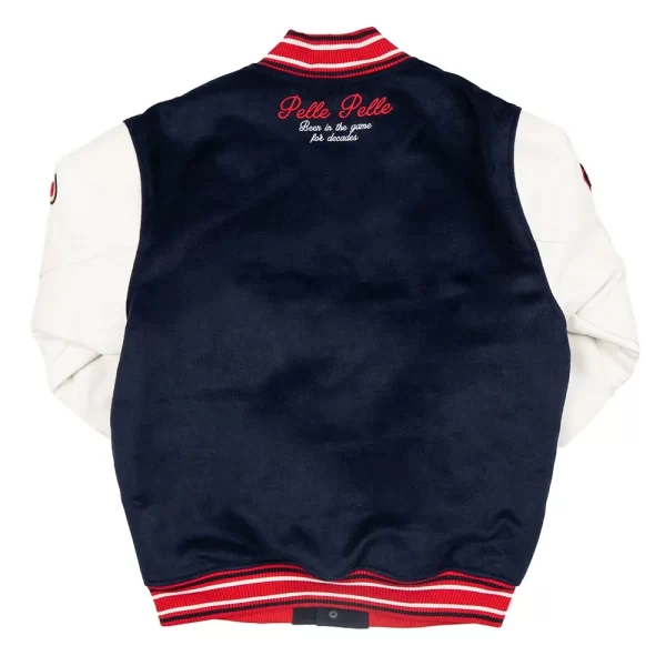 World Famous Pelle Pelle Wool & Leather Varsity Jacket