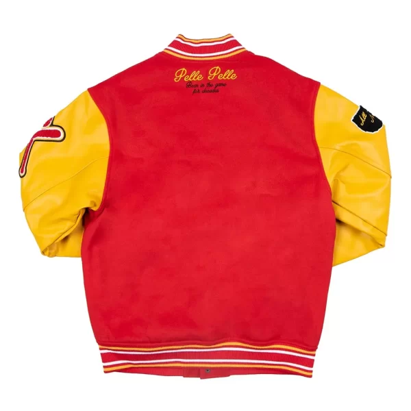 World Famous Pelle Pelle Wool & Leather Varsity Jacket