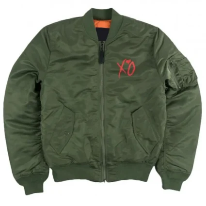 XO The Weeknd Stargirl Bomber Green Jacket