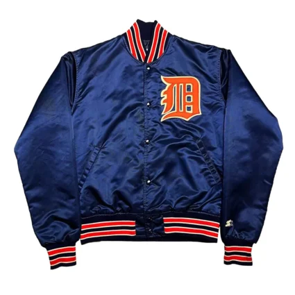1990’s Detroit Tigers Navy Blue Bomber Jacket