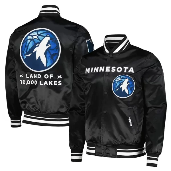 2024 City Edition Minnesota Timberwolves Satin Jacket A2 Jackets
