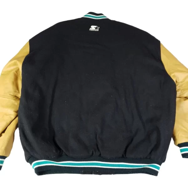 90’s Miami Dolphins Black & Beige Varsity Wool Jacket