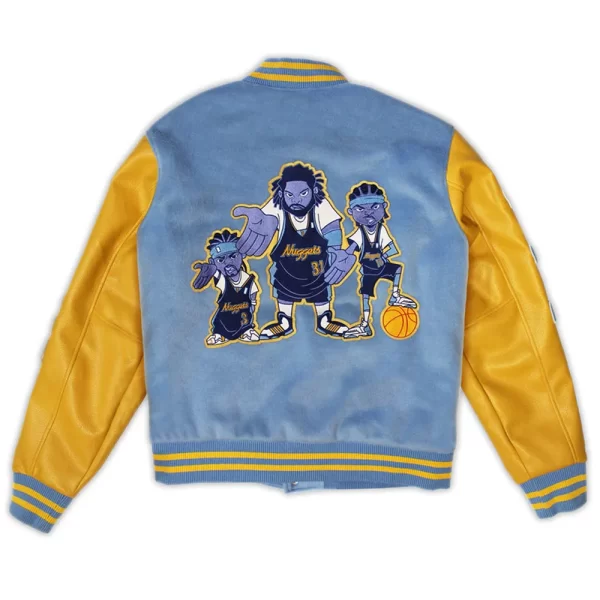 Aaron Gordon Nuggets Blue & Yellow Wool Varsity Jacket