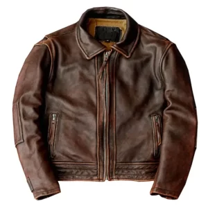 Adventure Bound Brown Leather Jacket