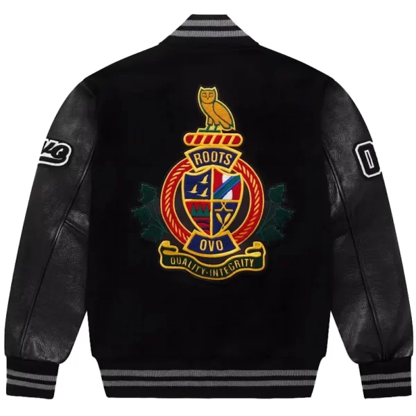 All Country Champions OVO Roots Varsity Full-Snap Wool Jacket