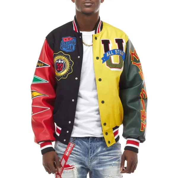 All Star Color Block Varsity Jacket