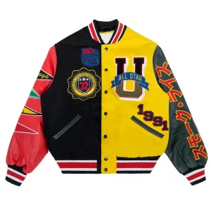 All Star Color Block Wool Varsity Jacket