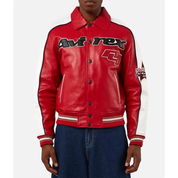 All Star Red Leather Jacket