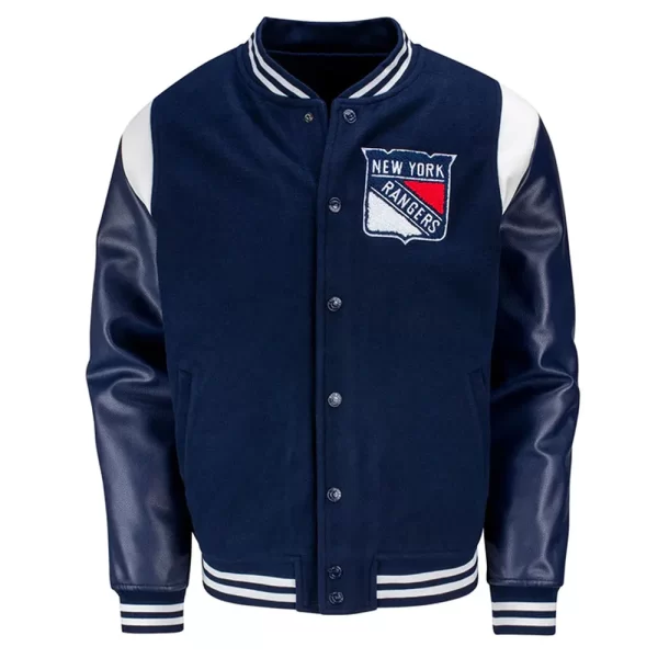 Alternate NY Rangers Wool Varsity Jacket