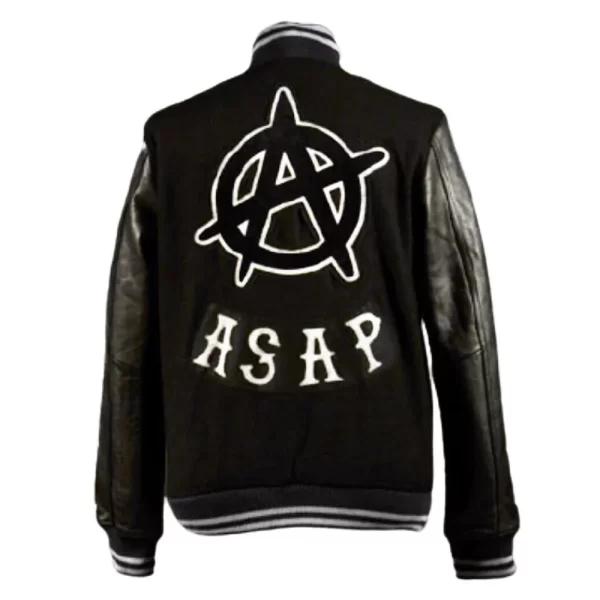 Asap Mob Destroyer Black Wool Varsity Jacket