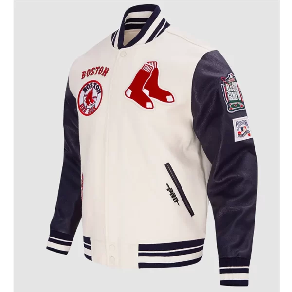 Boston Red Sox Retro Classic Rib Varsity Jacket