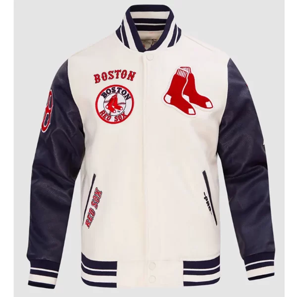 Boston Red Sox Retro Classic Rib Wool Varsity Jacket