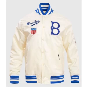 Brooklyn Dodgers Retro Classic Rib Satin Jacket