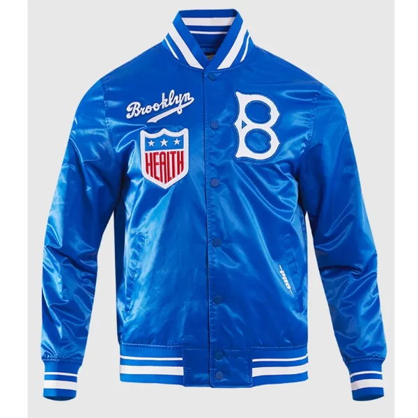 Brooklyn Dodgers Retro Classic Rib Satin Jacket