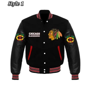 Chicago Blackhawks Styles Wool Varsity Jacket