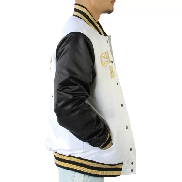 Chicago Bulls Black & White Satin Jackets