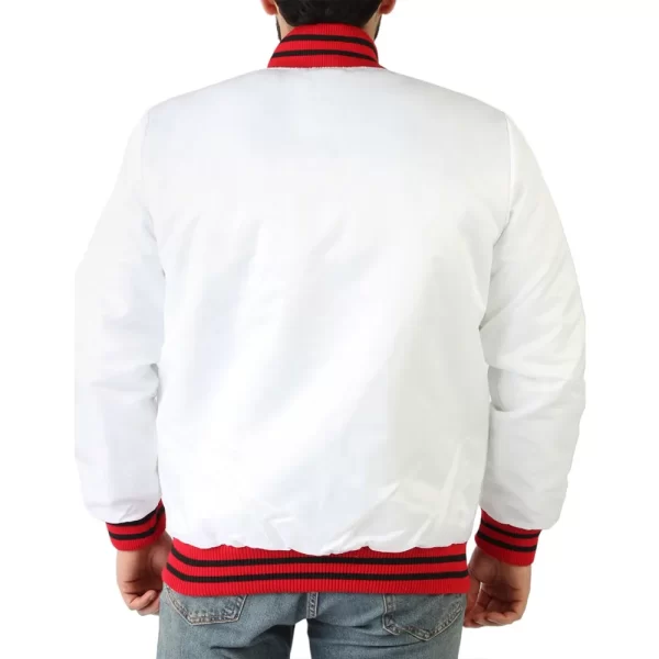 Chicago Bulls Champions Satin Full-Snap Bomber Jacket