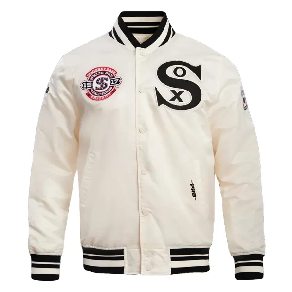 Chicago White Sox Retro Classic Rib Satin Jacket