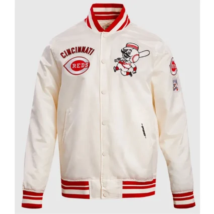 Cincinnati Reds Retro Classic Rib Satin Jacket