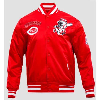 Cincinnati Reds Retro Classic Rib Satin Jacket