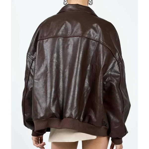 Classic Women’s Goldsmith Faux Leather Bomber Jacket