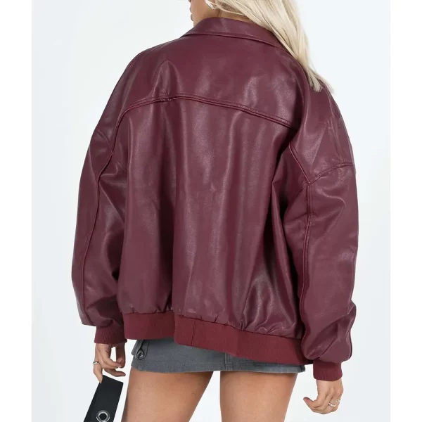 Classic Women’s Goldsmith Faux Leather Bomber Jacket