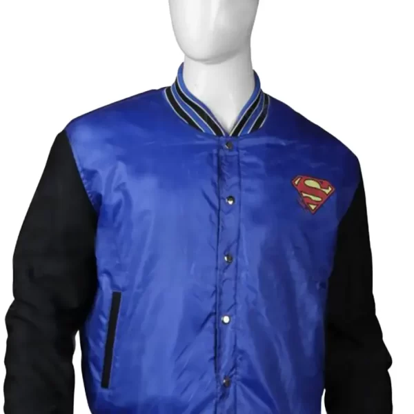 Dc Superman Blue Bomber Jacket