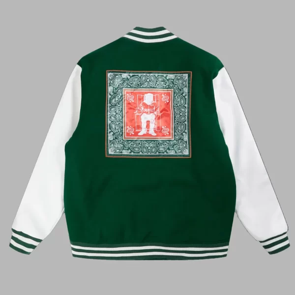 Death Row Records Snoop Dogg Green Varsity Jacket