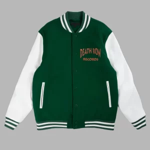 Death Row Records Snoop Dogg Green Wool Varsity Jacket