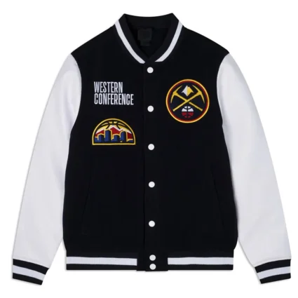 Denver Nuggets Western Conference Wool Varsity Jacket