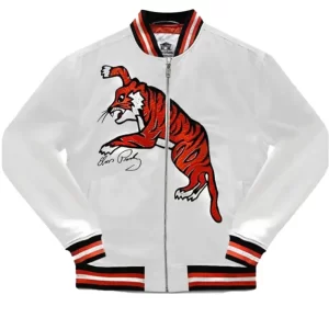 Elvis Tiger Varsity Satin Jacket