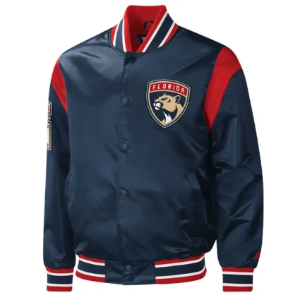Florida Panthers Force Play Satin Jacket