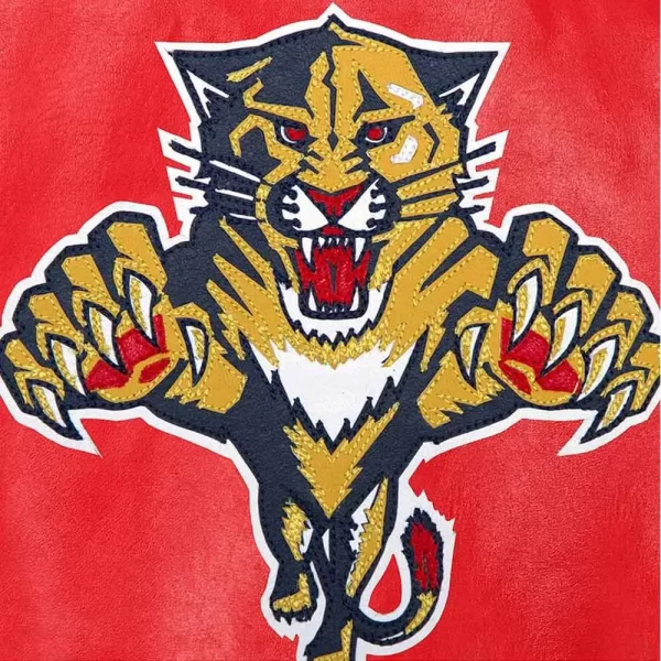 Florida Panthers Leather Red Jacket