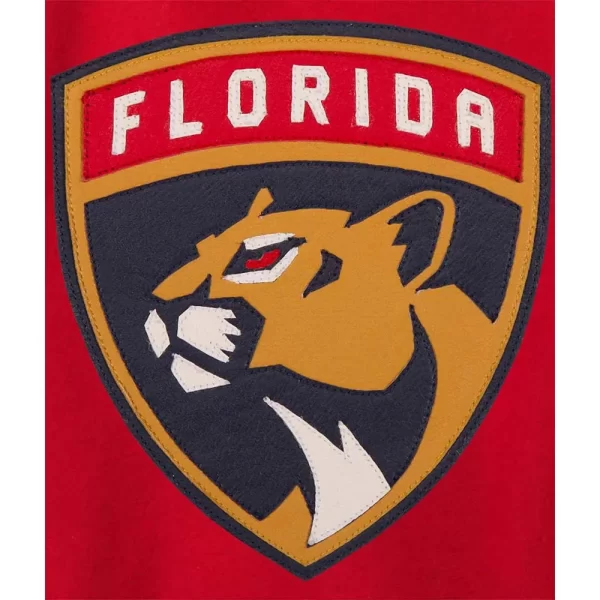 Florida Panthers Varsity Red and White Jacket