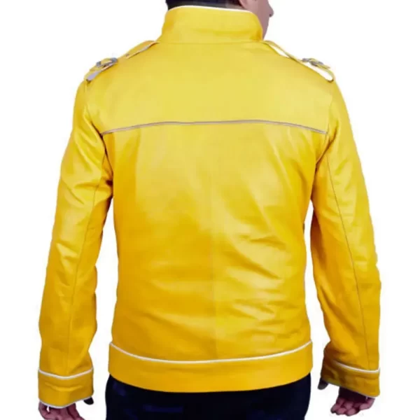 Freddie Mercury Concert Yellow Leather Jacket