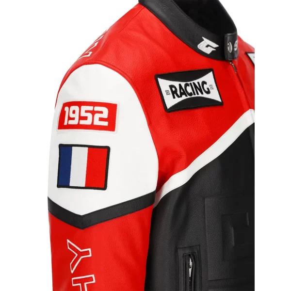 Givenchy Racing Red & Black Leather Jacket