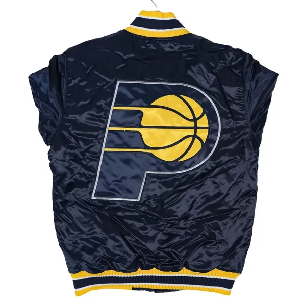 Home Game Indiana Pacers Navy Satin Jackets