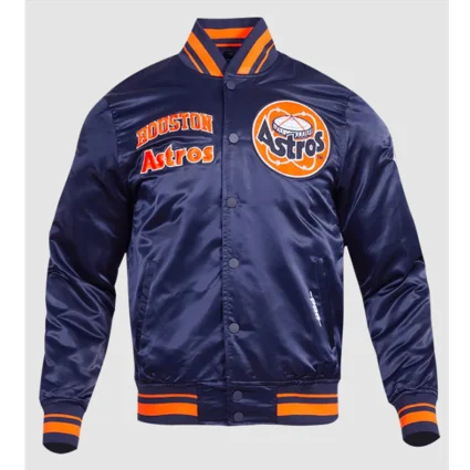 Houston Astros Retro Classic Rib Satin Jacket