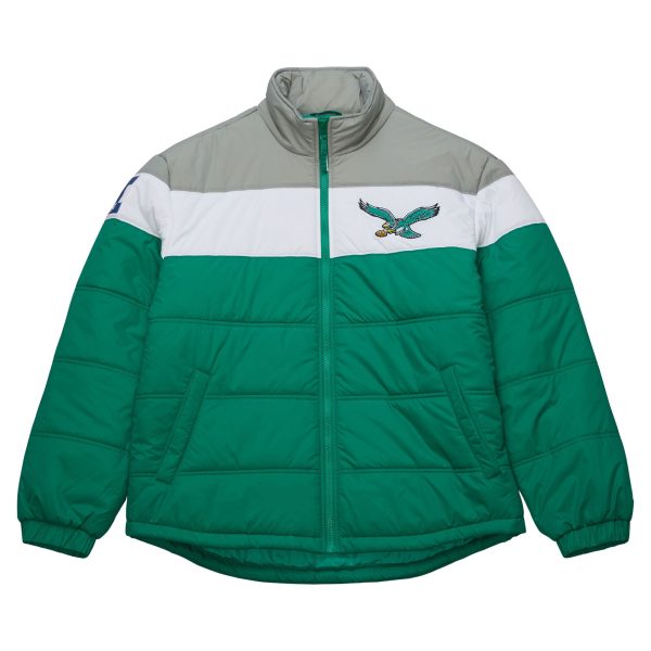 In The Clutch Vintage Logo Philadelphia Eagles Puffer Jacket