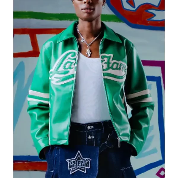 La Fam Retro Varsity Leather Jacket