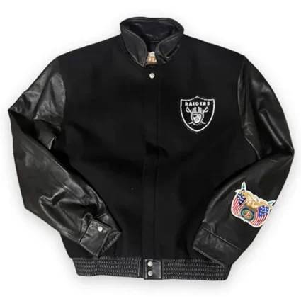 Las Vegas Raiders Varsity Wool and Leather Jacket
